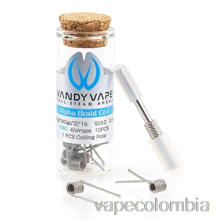 Bobinas Prefabricadas De Rendimiento Vape Recargable Vandy Vape Bobina Trenzada Alfa De 0.3ohm